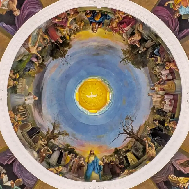 Claudio Sacchi - Affresco della Cupola di Trivento